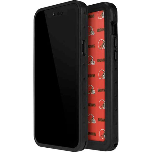 NFL Cleveland Browns Blitz Series iPhone 15 Plus Waterproof Case
